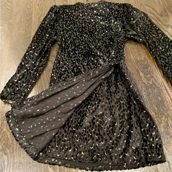 A.L.C. Jane Metallic Velvet Mini Dress - Picture 8 of 13